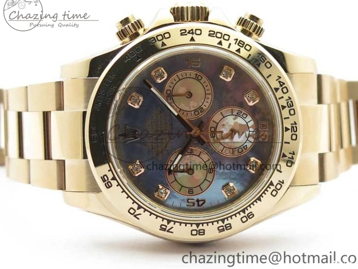 MiroTime 0330 Daytona 116520 RG UBF Best Edition Ice Blue MOP Crystal Markers Dial on RG Bracelet A Classic 2941